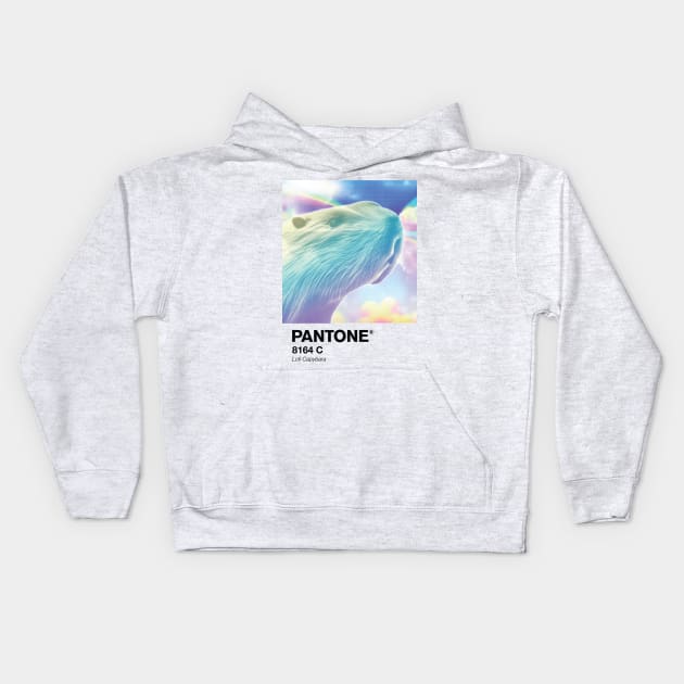 Pantone lofi Capybara Kids Hoodie by theartistmusician